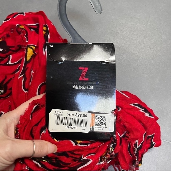 ARIZONA CARDINALS Raw Hem Infinity Scarf. NWT - Picture 7 of 8